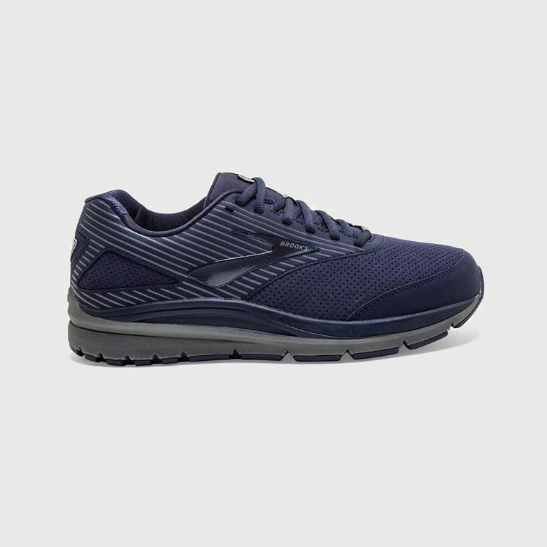 Brooks Addiction Walker Suede Mens Walking Shoes Ireland Blue (QBVR-98240)